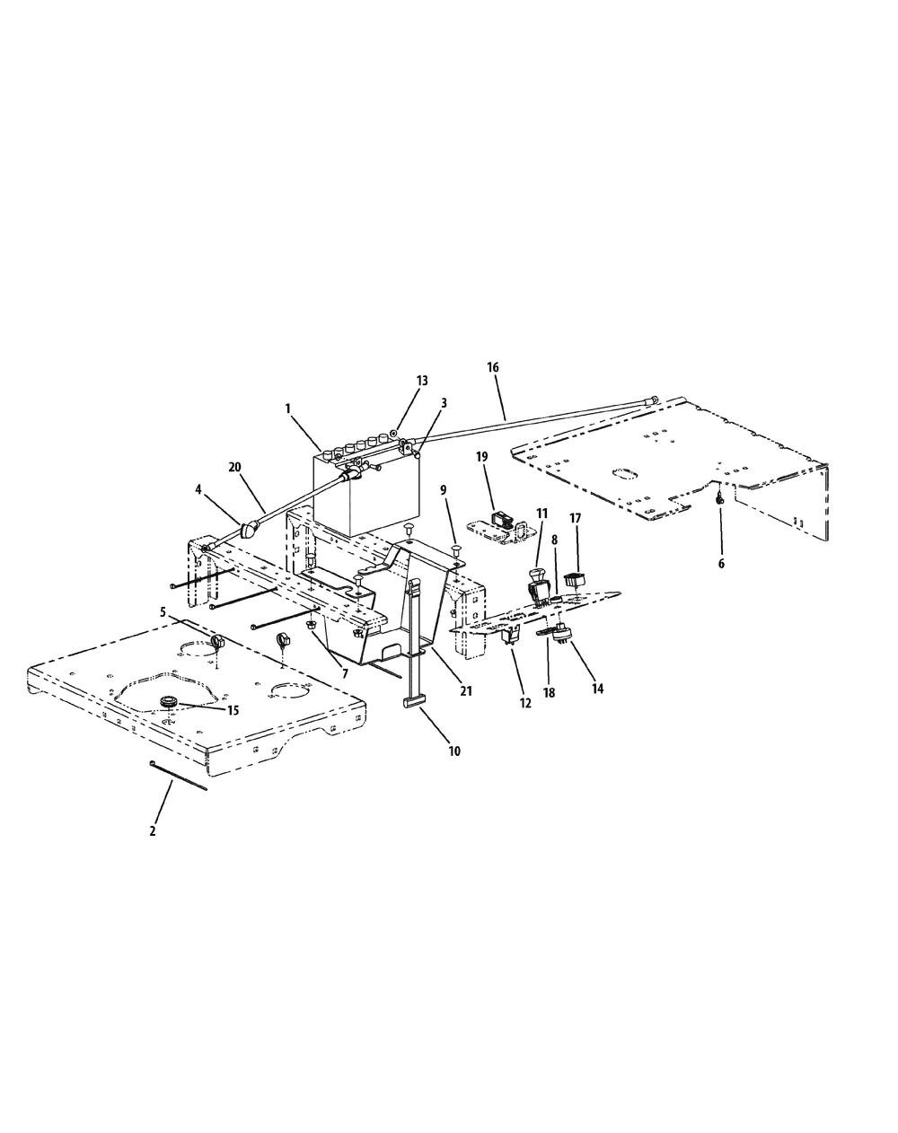 Kohler Electrical Assembly Diagram and Parts List for M60-KH (53BH8CT6050-27HP-OHV)(2010) Cub Cadet Lawn Tractor